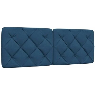 vidaXL Kopfteil-Kissen Blau - Kopfteil vidaXL Kopfteil-Kissen Blau - Kopfteil