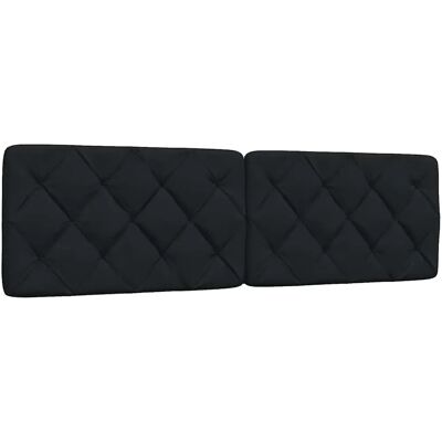 vidaXL Kopfteil-Kissen Stoff Schwarz - Kopfteil/Fußteil - 180 cm vidaXL Kopfteil-Kissen Stoff Schwarz - Kopfteil/Fußteil - 180 cm