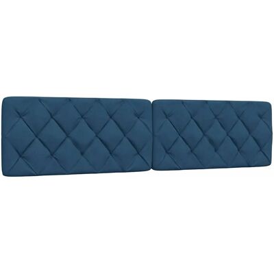 vidaXL Kopfteil-Kissen Blau 200 cm - Kopfteil/Fußteil vidaXL Kopfteil-Kissen Blau 200 cm - Kopfteil/Fußteil