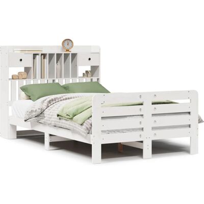 vidaXL 3309963 Bett - Weiß 140x200cm - Massives Kiefernholz vidaXL 3309963 Bett - Weiß 140x200cm - Massives Kiefernholz