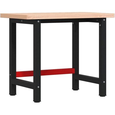 vidaXL Workbench Solid Beech Wood - Work Table vidaXL Workbench Solid Beech Wood - Work Table