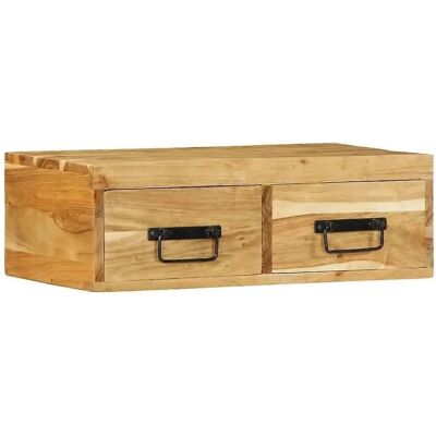 vidaXL Seinälle asennettava TV-kaappi - Massiivinen akatiaveltti - 60x30x19 cm vidaXL Seinälle asennettava TV-kaappi - Massiivinen akatiaveltti - 60x30x19 cm