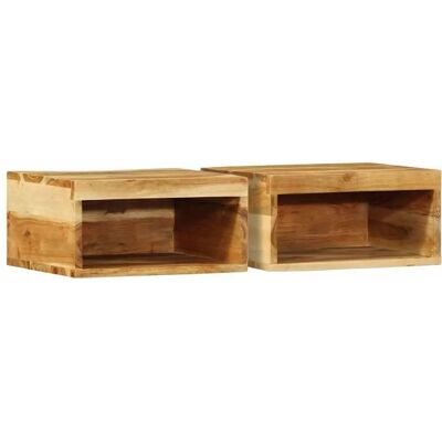 vidaXL Wall-mounted TV Cabinets - Solid Wood Acacia vidaXL Wall-mounted TV Cabinets - Solid Wood Acacia