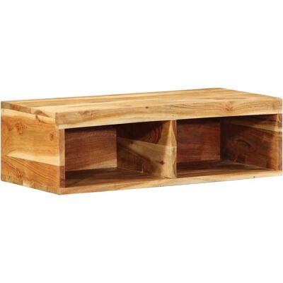 vidaXL Seinälle kiinnitettävä TV-kaappi - Massiivista akaciapuuta - 60x30x19 cm vidaXL Seinälle kiinnitettävä TV-kaappi - Massiivista akaciapuuta - 60x30x19 cm