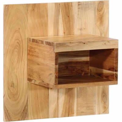 vidaXL Nachttisch 50x27x50cm Massivholz Akazie Wandmontage vidaXL Nachttisch 50x27x50cm Massivholz Akazie Wandmontage