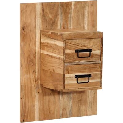 Mesita de noche VidaXL - Madera maciza de acacia - 60x32x80cm Mesita de noche VidaXL - Madera maciza de acacia - 60x32x80cm
