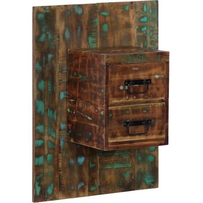 vidaXL 4017531 Nachttisch - Wandmontierter Nachtschrank aus recyceltem Holz vidaXL 4017531 Nachttisch - Wandmontierter Nachtschrank aus recyceltem Holz