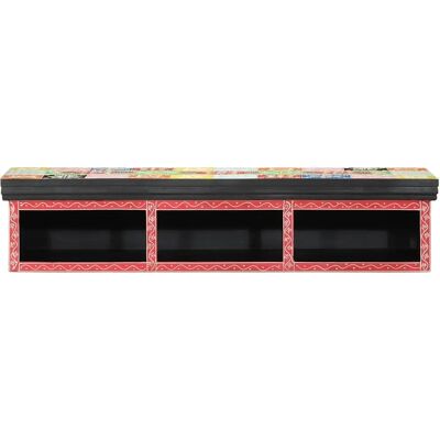 Vidaxl Wandmontiertes Mehrfarbiges TV-Board - 100x30x22cm - TV Cabinet Vidaxl Wandmontiertes Mehrfarbiges TV-Board - 100x30x22cm - TV Cabinet