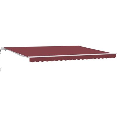 Vidaxl Toldo retráctil automático burdeos - Retractable Awning Vidaxl Toldo retráctil automático burdeos - Retractable Awning