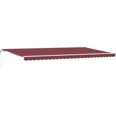 vidaXL Automatische Uitrekbare Markies Bordeaux - 600x300 cm vidaXL Automatische Uitrekbare Markies Bordeaux - 600x300 cm