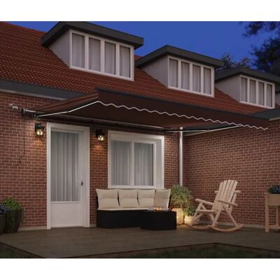 vidaXL Braune Markise - 400x300 cm - Markise vidaXL Braune Markise - 400x300 cm - Markise