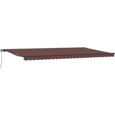 Store manuel rétractable marron 600x300 cm vidaXL - Store - Publicité Store manuel rétractable marron 600x300 cm vidaXL - Store - Publicité