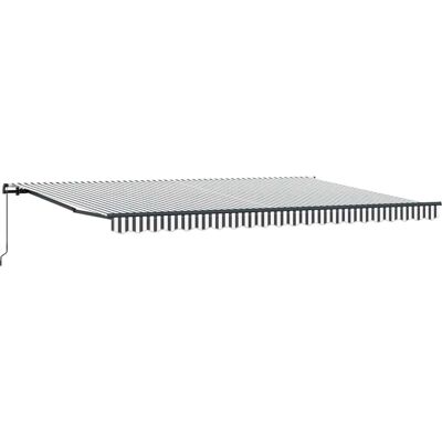 vidaXL Anthrazit Weiß 500x300cm Markise - Gartenbeschattung vidaXL Anthrazit Weiß 500x300cm Markise - Gartenbeschattung