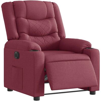 Chaise d'accent VidaXL - Relax électrique, Tissu rouge, 3310247 - Publicité Chaise d'accent VidaXL - Relax électrique, Tissu rouge, 3310247 - Publicité