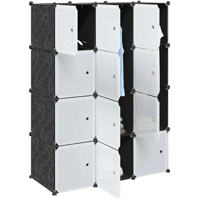 Système d'étagères blanc vidaXL avec 12 cubes - Rangement Système d'étagères blanc vidaXL avec 12 cubes - Rangement