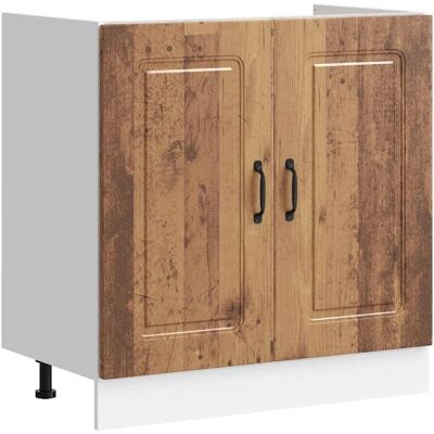 vidaXL Kalmar Oude Hout Wasbak Onderkast - Keukenmeubel vidaXL Kalmar Oude Hout Wasbak Onderkast - Keukenmeubel