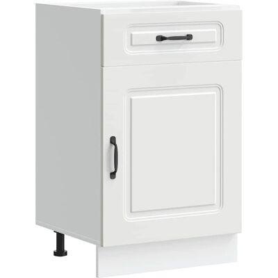 vidaXL Kitchen Base Cabinet Kalmar Wit Engineered Wood - Kitchen Base Cabinet vidaXL Kitchen Base Cabinet Kalmar Wit Engineered Wood - Kitchen Base Cabinet
