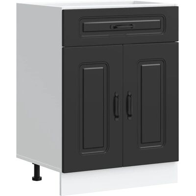 vidaXL Küchenunterschrank Kalmar - Schwarz - Konstruktionsholz - Küchenunterschrank vidaXL Küchenunterschrank Kalmar - Schwarz - Konstruktionsholz - Küchenunterschrank