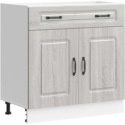vidaXL Armario Bajo de Cocina Kalmar Gris - Kitchen Base Cabinet vidaXL Armario Bajo de Cocina Kalmar Gris - Kitchen Base Cabinet