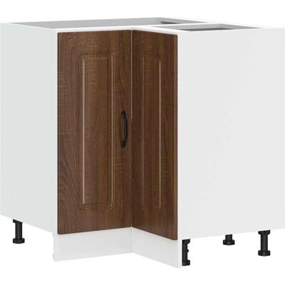 vidaXL Küchen-Eckunterschrank Kalmar Braun - Küchen Eckunterschrank vidaXL Küchen-Eckunterschrank Kalmar Braun - Küchen Eckunterschrank