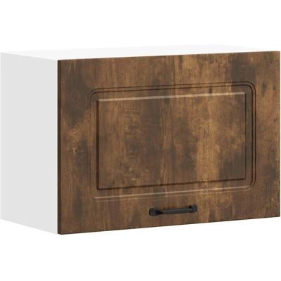 vidaXL Kalmar Smoked Oak Wall Cabinet - Kitchen Storage vidaXL Kalmar Smoked Oak Wall Cabinet - Kitchen Storage