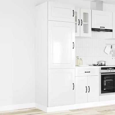 vidaXL Armoire de Cuisine Kalmar - Blanc Brillant - Meuble de Cuisine - Publicité vidaXL Armoire de Cuisine Kalmar - Blanc Brillant - Meuble de Cuisine - Publicité