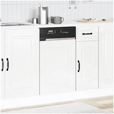 vidaXL 853649 Hvidt Køkken Opvaskemaskine Panel - Opbevaringsskab vidaXL 853649 Hvidt Køkken Opvaskemaskine Panel - Opbevaringsskab
