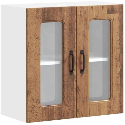 vidaXL Kalmar Alte Holz Wand-Schrank mit Glastür vidaXL Kalmar Alte Holz Wand-Schrank mit Glastür