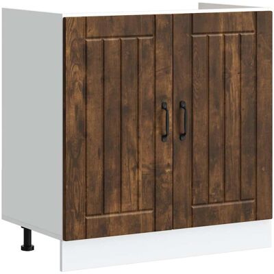 Vidaxl Lucca Räuchereiche Küchenunterschrank Vidaxl Lucca Räuchereiche Küchenunterschrank