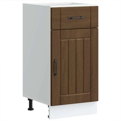 vidaXL Küchen-Unterschrank Lucca Braun Eichen-Optik - Holzwerkstoff vidaXL Küchen-Unterschrank Lucca Braun Eichen-Optik - Holzwerkstoff