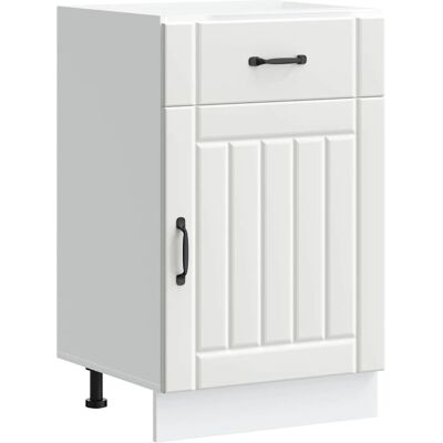 Vidaxl Lucca Wit Keukenbasis Kast - Keukenmeubel Vidaxl Lucca Wit Keukenbasis Kast - Keukenmeubel