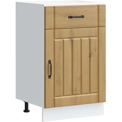 vidaXL Keuken Onderkast Lucca Hout Kunststof Bruin vidaXL Keuken Onderkast Lucca Hout Kunststof Bruin