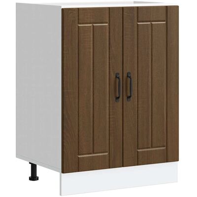 VidaXL Lucca Brown Storage Cabinet - Kitchen Storage Furniture VidaXL Lucca Brown Storage Cabinet - Kitchen Storage Furniture