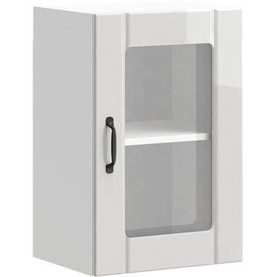 VidaXL White High Gloss Kitchen Wall Cabinet - Lucca VidaXL White High Gloss Kitchen Wall Cabinet - Lucca