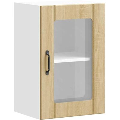 vidaXL Wandregal Sonoma Eiche - Küchenschrank mit Glastür - Lucca Serie vidaXL Wandregal Sonoma Eiche - Küchenschrank mit Glastür - Lucca Serie