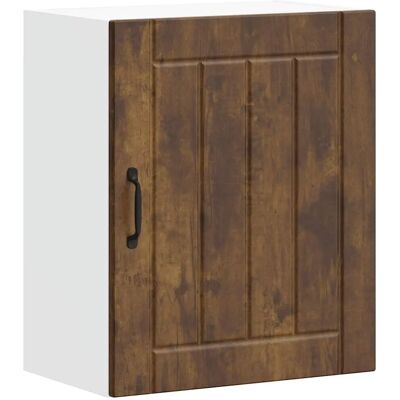 VIDAXL Wandregal Lucca Räuchereiche - Wandmontierter Küchenschrank VIDAXL Wandregal Lucca Räuchereiche - Wandmontierter Küchenschrank