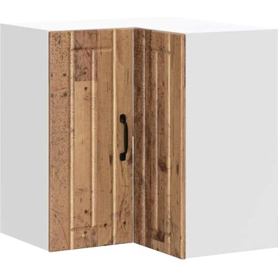 vidaXL Eck-Küchenoberschrank - Altholz - 57x57x60cm - Langlebig & Platzsparend vidaXL Eck-Küchenoberschrank - Altholz - 57x57x60cm - Langlebig & Platzsparend