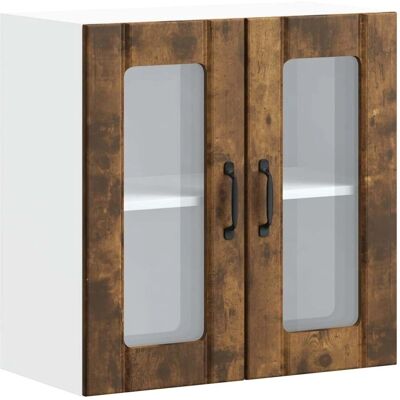 vidaXL Küchen-Wandeschrank mit Glastür Lucca Räuchereiche - Wandmontage vidaXL Küchen-Wandeschrank mit Glastür Lucca Räuchereiche - Wandmontage
