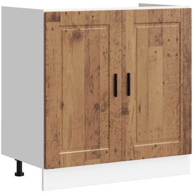 vidaXL 853935 Keukenkast - Oud hout - Keukenkast voor opslag vidaXL 853935 Keukenkast - Oud hout - Keukenkast voor opslag