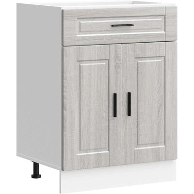 vidaXL Keuken Basis Kast Porto Grijs Sonoma Hout vidaXL Keuken Basis Kast Porto Grijs Sonoma Hout