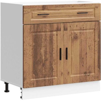 vidaXL Porto Old Wood Kitchen Base Cabinet - Kitchen Base Cabinet vidaXL Porto Old Wood Kitchen Base Cabinet - Kitchen Base Cabinet