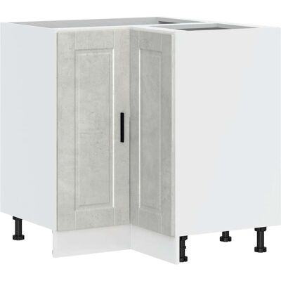 vidaXL Armoire d'angle de cuisine Porto Gris Béton - Armoire d'angle de cuisine - Publicité vidaXL Armoire d'angle de cuisine Porto Gris Béton - Armoire d'angle de cuisine - Publicité