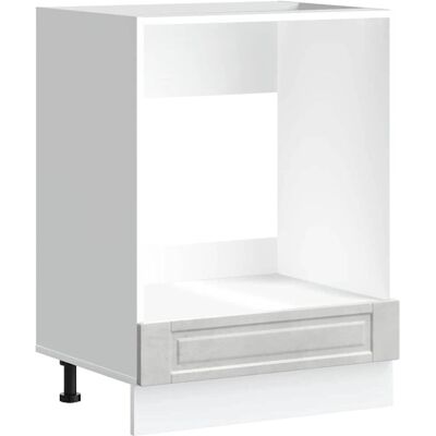 vidaXL Ofenschrank Porto Beton Grau Spanplatte - Ofenschrank vidaXL Ofenschrank Porto Beton Grau Spanplatte - Ofenschrank