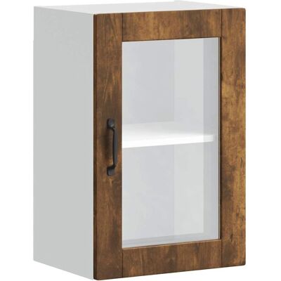 vidaXL Küchenwand-Schrank mit Glastür Porto Räuchereiche - Wand-Schranks vidaXL Küchenwand-Schrank mit Glastür Porto Räuchereiche - Wand-Schranks
