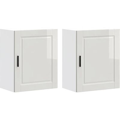 VidaXL 854042 White Wall Kitchen Cabinets - Kitchen Storage Cabinet VidaXL 854042 White Wall Kitchen Cabinets - Kitchen Storage Cabinet