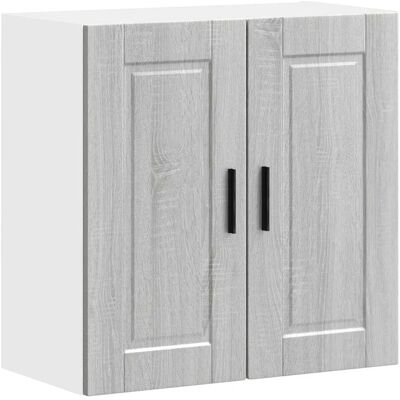 vidaXL Küchen-Wandregal Porto Grau Sonoma Engineered Wood - Wandregal vidaXL Küchen-Wandregal Porto Grau Sonoma Engineered Wood - Wandregal