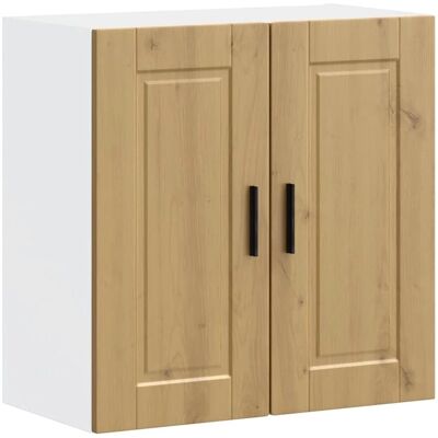 vidaXL Porto Artisan Eiken Wandkast - Keukenopslagmeubel vidaXL Porto Artisan Eiken Wandkast - Keukenopslagmeubel