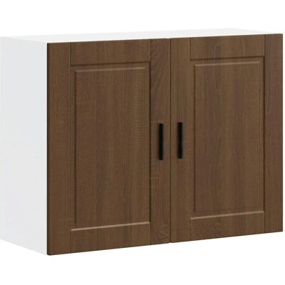 vidaXL Wand-Küchenschrank Porto Holzoptik Braun - Wandregal vidaXL Wand-Küchenschrank Porto Holzoptik Braun - Wandregal