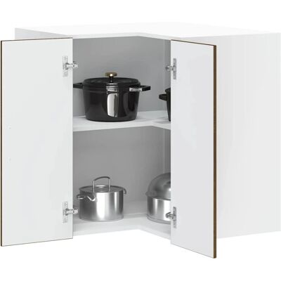 vidaXL Porto Étagère d'angle en bois stratifié marron - Étagère Murale Cuisine - Publicité vidaXL Porto Étagère d'angle en bois stratifié marron - Étagère Murale Cuisine - Publicité
