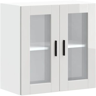 vidaXL Wandküchenschrank Porto Hochglanz Weiß - Wandschrank vidaXL Wandküchenschrank Porto Hochglanz Weiß - Wandschrank
